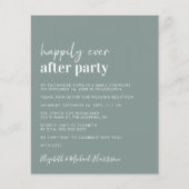 Einladung zum Empfang von Green Wedding (Vorderseite)