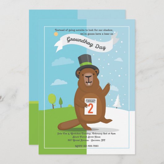 Einladung zum Erdbebentag (Vorne/Hinten)