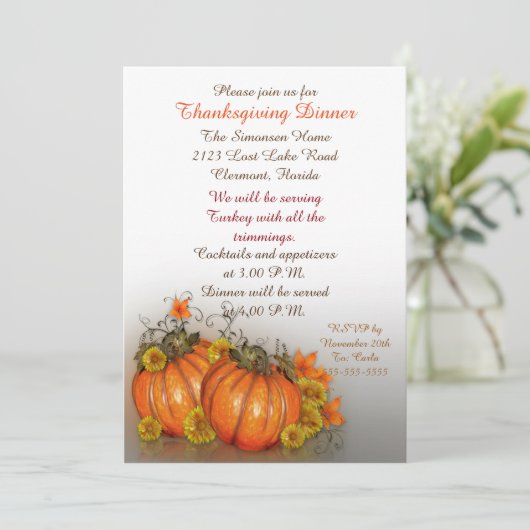 Einladung zum Erntedank (Stehend Vorderseite)