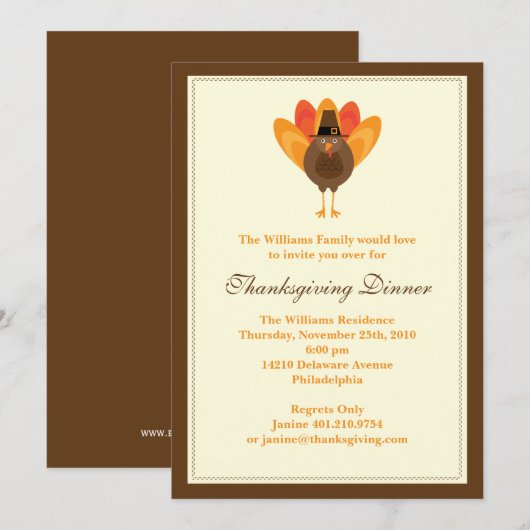 Einladung zum Erntedank (Vorne/Hinten)