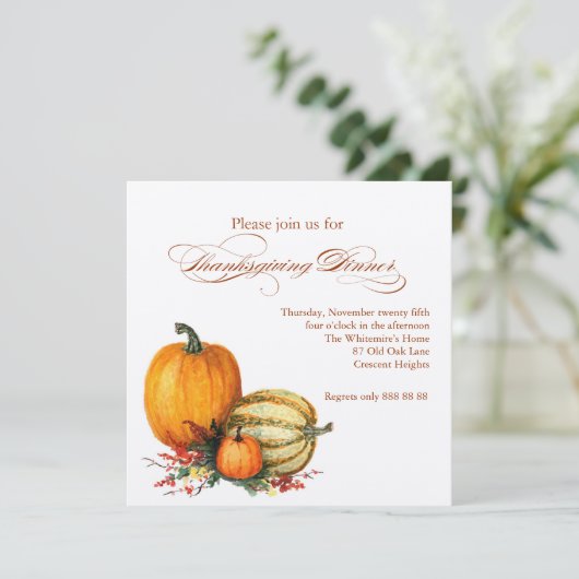 Einladung zum Erntedank (Stehend Vorderseite)