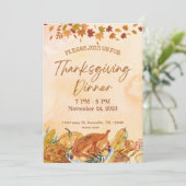 Einladung zum Erntedank Dinner (Stehend Vorderseite)