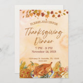 Einladung zum Erntedank Dinner (Vorne/Hinten)