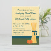 Einladung zum Erntedank Herbst Ernte (Stehend Vorderseite)