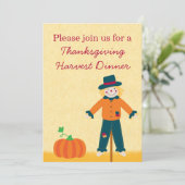 Einladung zum Erntedank im Herbst (Stehend Vorderseite)