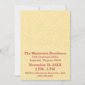 Einladung zum Erntedank im Herbst (Rückseite)