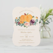 Einladung zum Erntedank von Pumpkin Patch (Stehend Vorderseite)