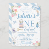 Einladung zum ersten Alice im Wunderland (Vorne/Hinten)