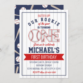 Einladung zum ersten Baseball Geburtstag