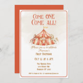 Einladung zum ersten Geburtstag (Vorne/Hinten)