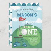 Einladung zum ersten Geburtstag (Vorne/Hinten)