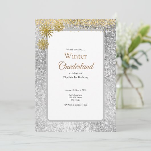 Einladung zum ersten Geburtstag (Stehend Vorderseite)