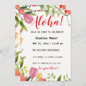 Einladung zum ersten Geburtstag (Vorne/Hinten)