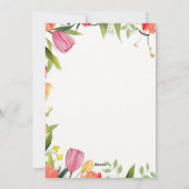 Einladung zum ersten Geburtstag (Rückseite)