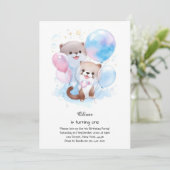 Einladung zum ersten Geburtstag (Stehend Vorderseite)