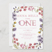 Einladung zum ersten Geburtstag (Vorderseite)