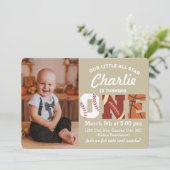 Einladung zum ersten Geburtstag (Stehend Vorderseite)