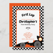 Einladung zum ersten Geburtstag (Vorne/Hinten)