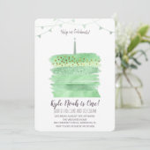 Einladung zum ersten Geburtstag (Stehend Vorderseite)