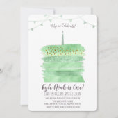 Einladung zum ersten Geburtstag (Vorderseite)