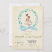 Einladung zum ersten Geburtstag (Vorderseite)