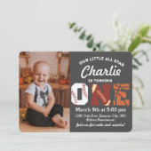 Einladung zum ersten Geburtstag (Stehend Vorderseite)