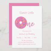 Einladung zum ersten Geburtstag (Vorne/Hinten)