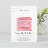 Einladung zum ersten Geburtstag (Stehend Vorderseite)