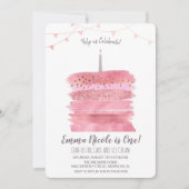 Einladung zum ersten Geburtstag (Vorderseite)