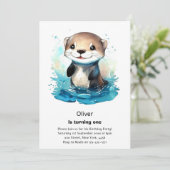 Einladung zum ersten Geburtstag (Stehend Vorderseite)