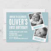 Einladung zum ersten Geburtstag (Rückseite)