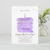 Einladung zum ersten Geburtstag (Stehend Vorderseite)