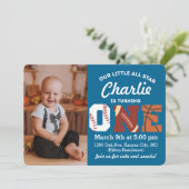 Einladung zum ersten Geburtstag (Stehend Vorderseite)