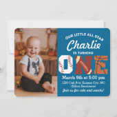 Einladung zum ersten Geburtstag (Vorderseite)