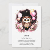 Einladung zum ersten Geburtstag (Vorderseite)