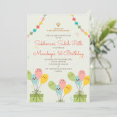 Einladung zum ersten Geburtstag Akhand Digital (Stehend Vorderseite)