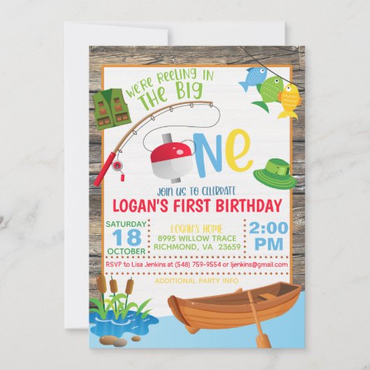 Einladung zum ersten Geburtstag - der große (Vorderseite)