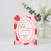 Einladung zum ersten Geburtstag des Babys (Stehend Vorderseite)