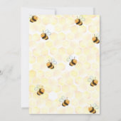 Einladung zum ersten Geburtstag des Happy Bee Day (Rückseite)