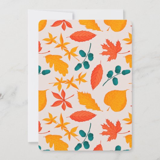 Einladung zum ersten Geburtstag des Herbstes (Rückseite)