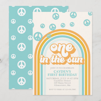 Einladung zum ersten Geburtstag des Sun Retro Boy