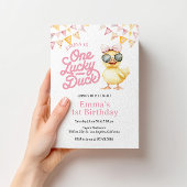 Einladung zum ersten Geburtstag einer glücklichen