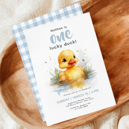 Einladung zum ersten Geburtstag einer glücklichen 