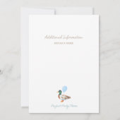 Einladung zum ersten Geburtstag einer glücklichen  (Rückseite)