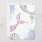 Einladung zum ersten Geburtstag eines Mädchens (Rückseite)