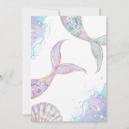 Einladung zum ersten Geburtstag eines Mädchens (Rückseite)