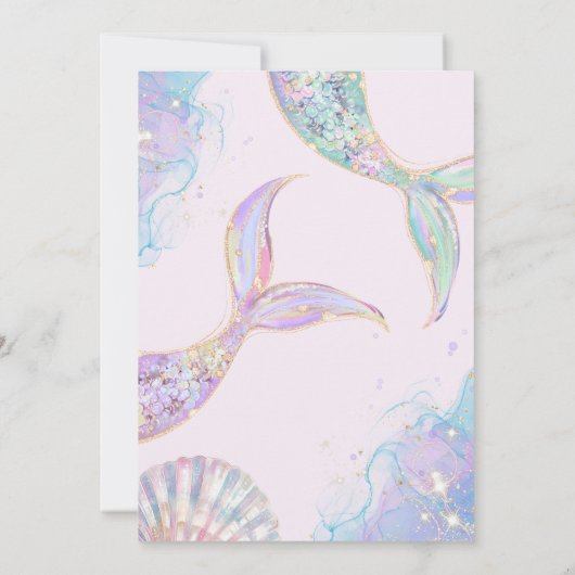 Einladung zum ersten Geburtstag eines Mädchens (Rückseite)