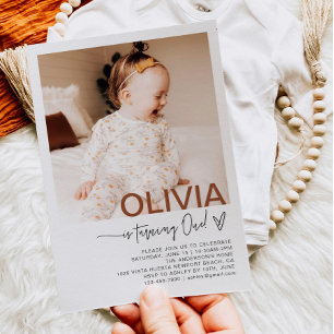 Einladung zum ersten Geburtstag Foto