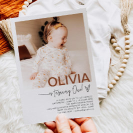 Einladung zum ersten Geburtstag Foto