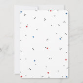 Einladung zum ersten Geburtstag im Baseball (Rückseite)